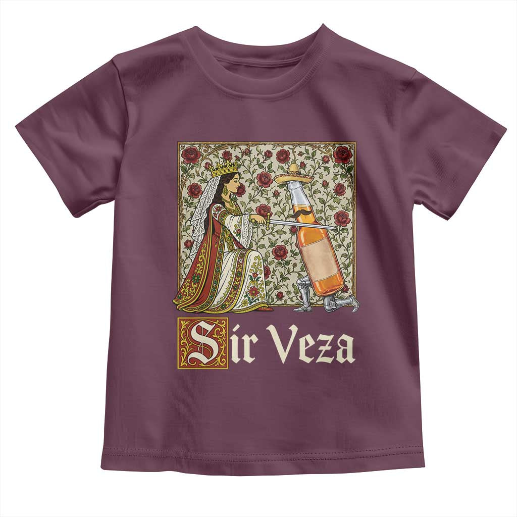 Sir Veza Beer Medieval Knight Pun Sombrero Cinco De Mayo Toddler T Shirt