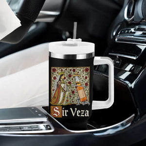 Sir Veza Beer Medieval Knight Pun Sombrero Cinco De Mayo Tumbler With Handle