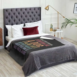 Funny Dog Lover Throw Blanket Handle Every Stressful Situation Like A Dog Retro Pet Owner Joke