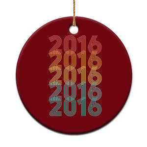 10th Birthday Ceramic Ornament Vintage 2016 Retro 10 Years Old Birthday
