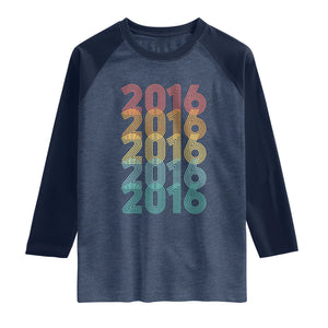 10th Birthday Raglan Shirt Vintage 2016 Retro 10 Years Old Birthday