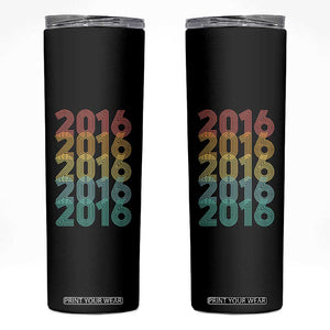 10th Birthday Skinny Tumbler Vintage 2016 Retro 10 Years Old Birthday