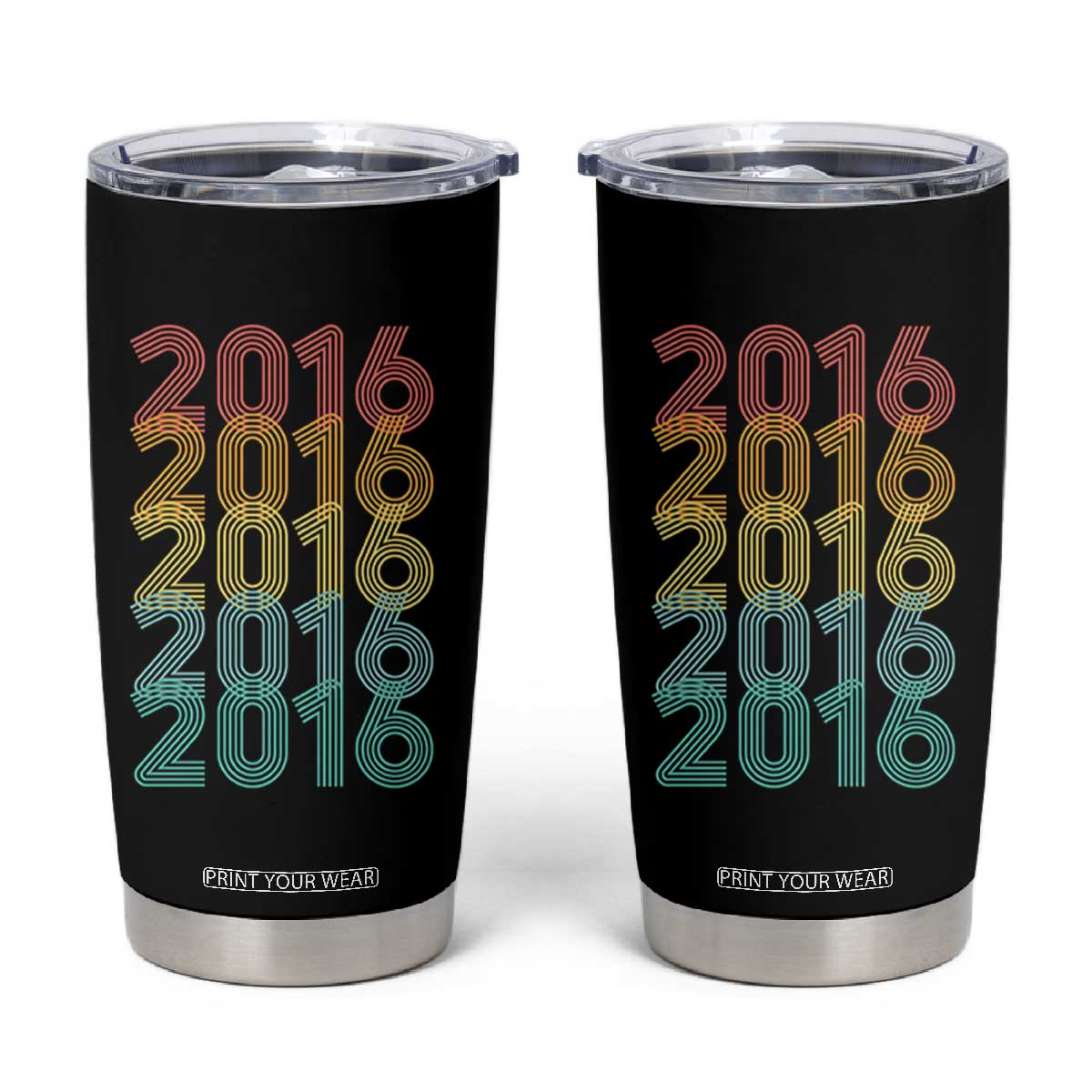 10th Birthday Tumbler Cup Vintage 2016 Retro 10 Years Old Birthday
