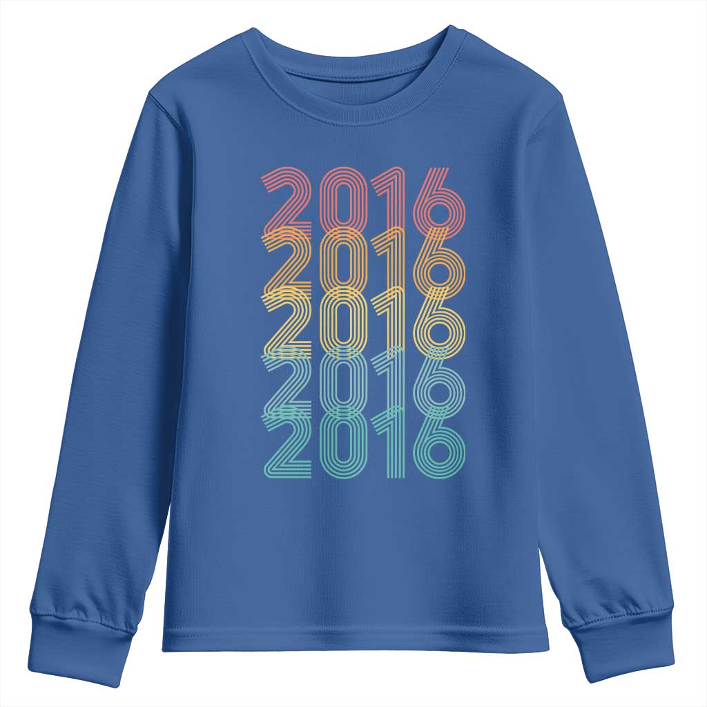 10th Birthday Youth Sweatshirt Vintage 2016 Retro 10 Years Old Birthday