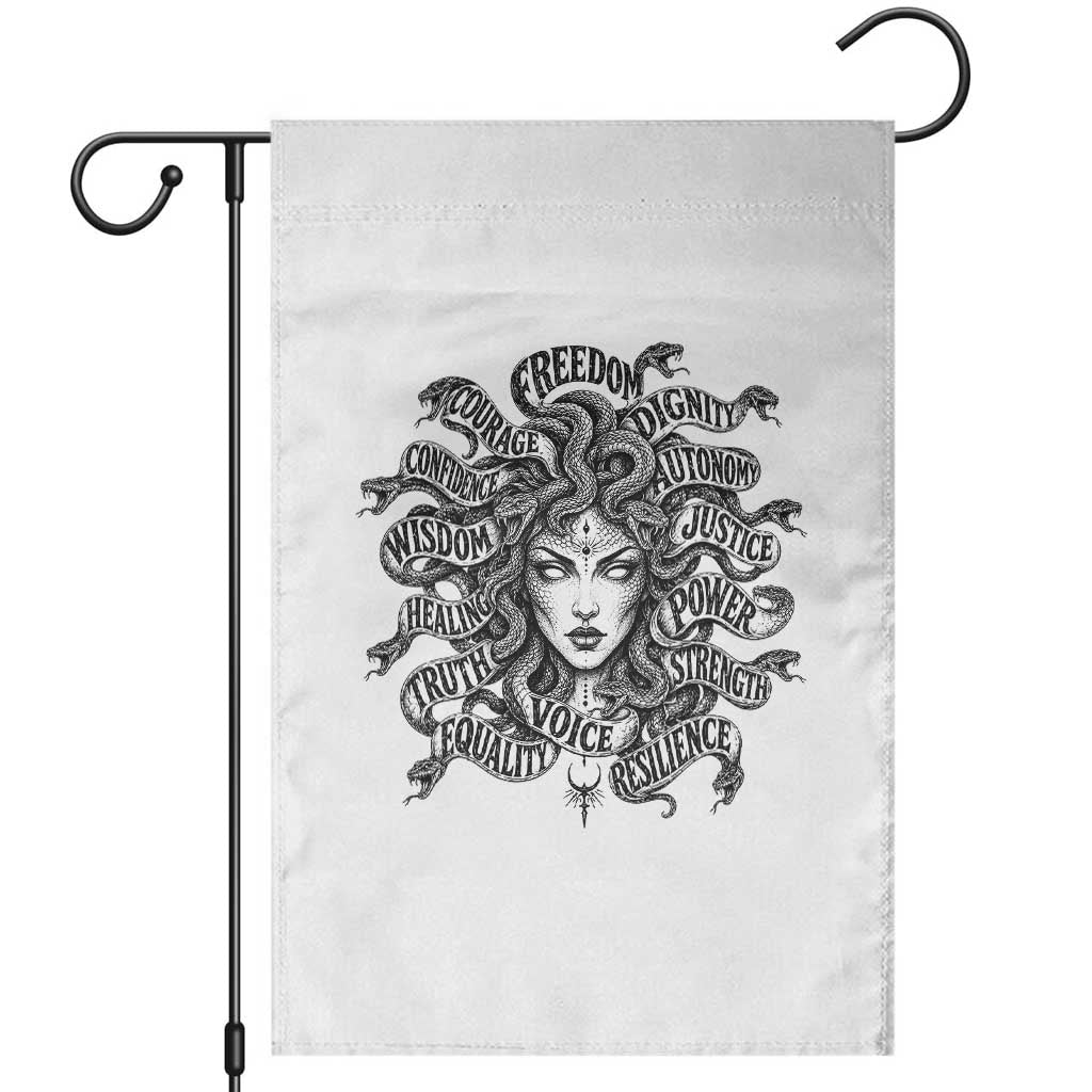 Feminist Medusa Power Snake Wisdom Equality Goth Garden Flag