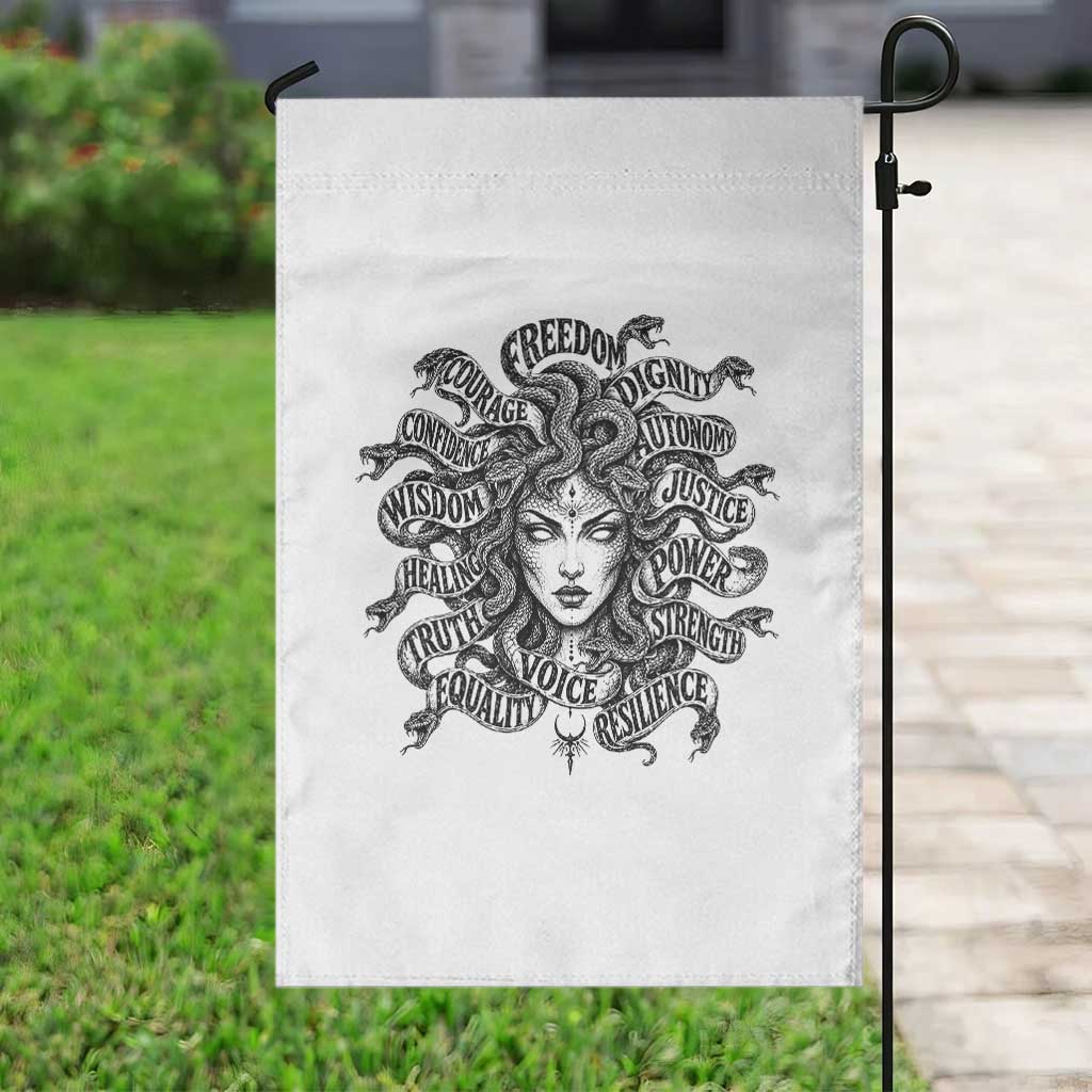 Feminist Medusa Power Snake Wisdom Equality Goth Garden Flag