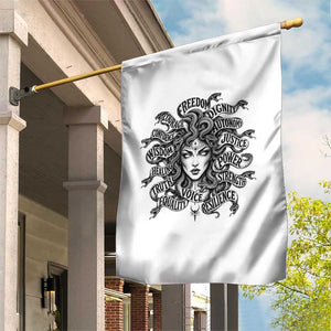 Feminist Medusa Power Snake Wisdom Equality Goth Garden Flag