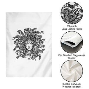 Feminist Medusa Power Snake Wisdom Equality Goth Garden Flag