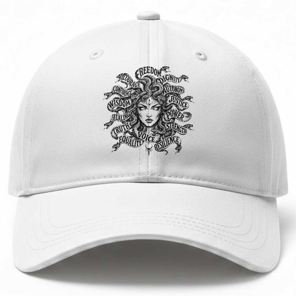 Feminist Medusa Power Snake Wisdom Equality Goth Baseball Cap TS11 Print Your Wear