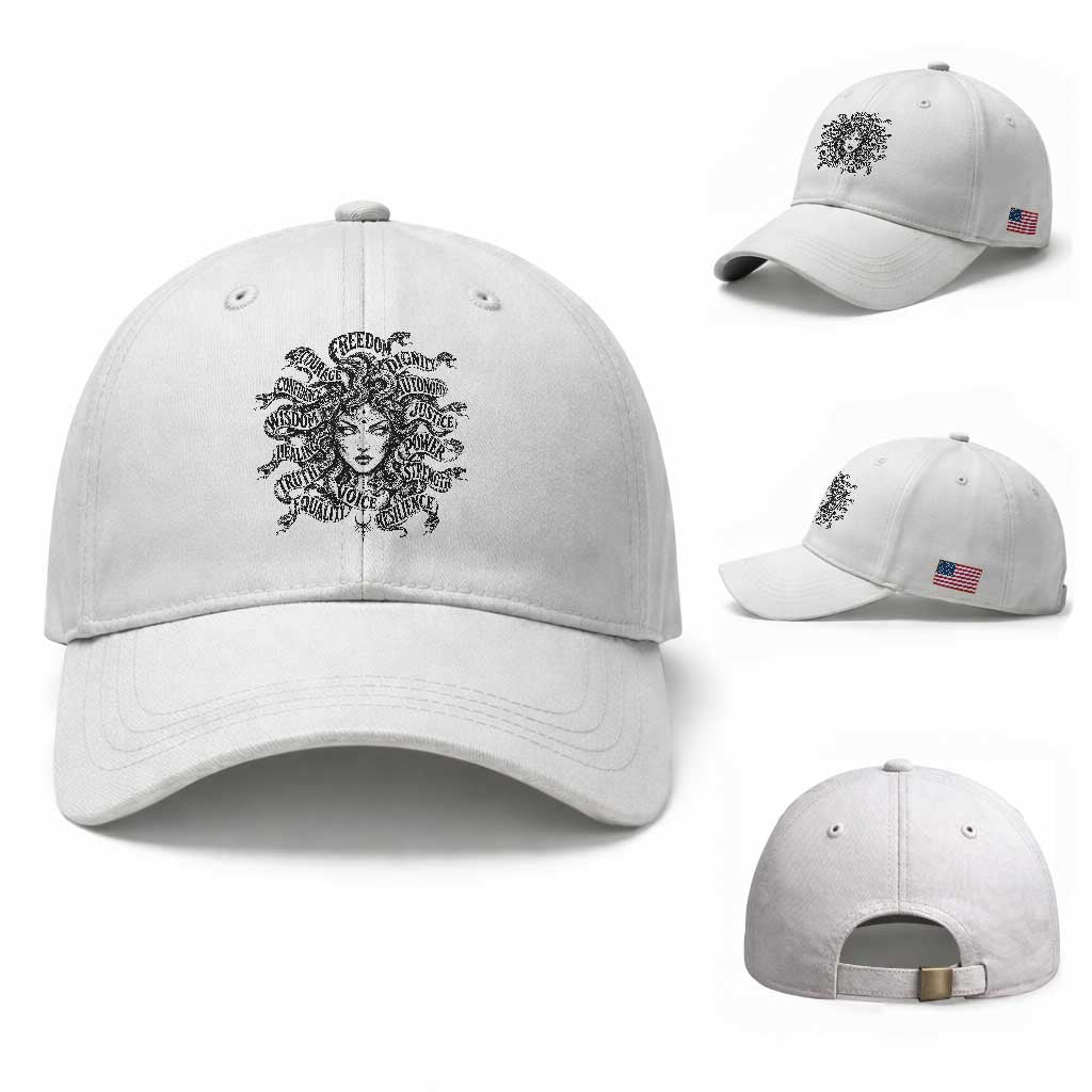 Feminist Medusa Power Snake Wisdom Equality Goth Baseball Cap