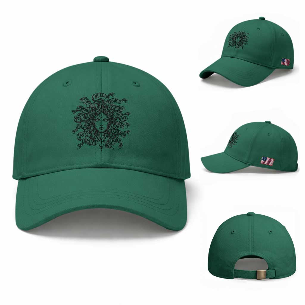 Feminist Medusa Power Snake Wisdom Equality Goth Baseball Cap