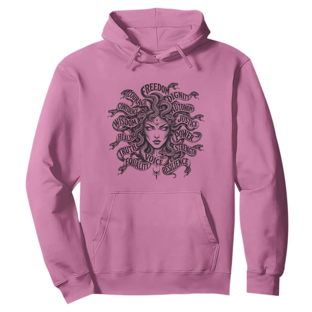Feminist Medusa Power Snake Wisdom Equality Goth Hoodie