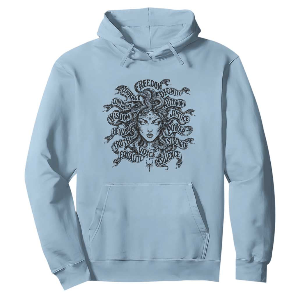 Feminist Medusa Power Snake Wisdom Equality Goth Hoodie