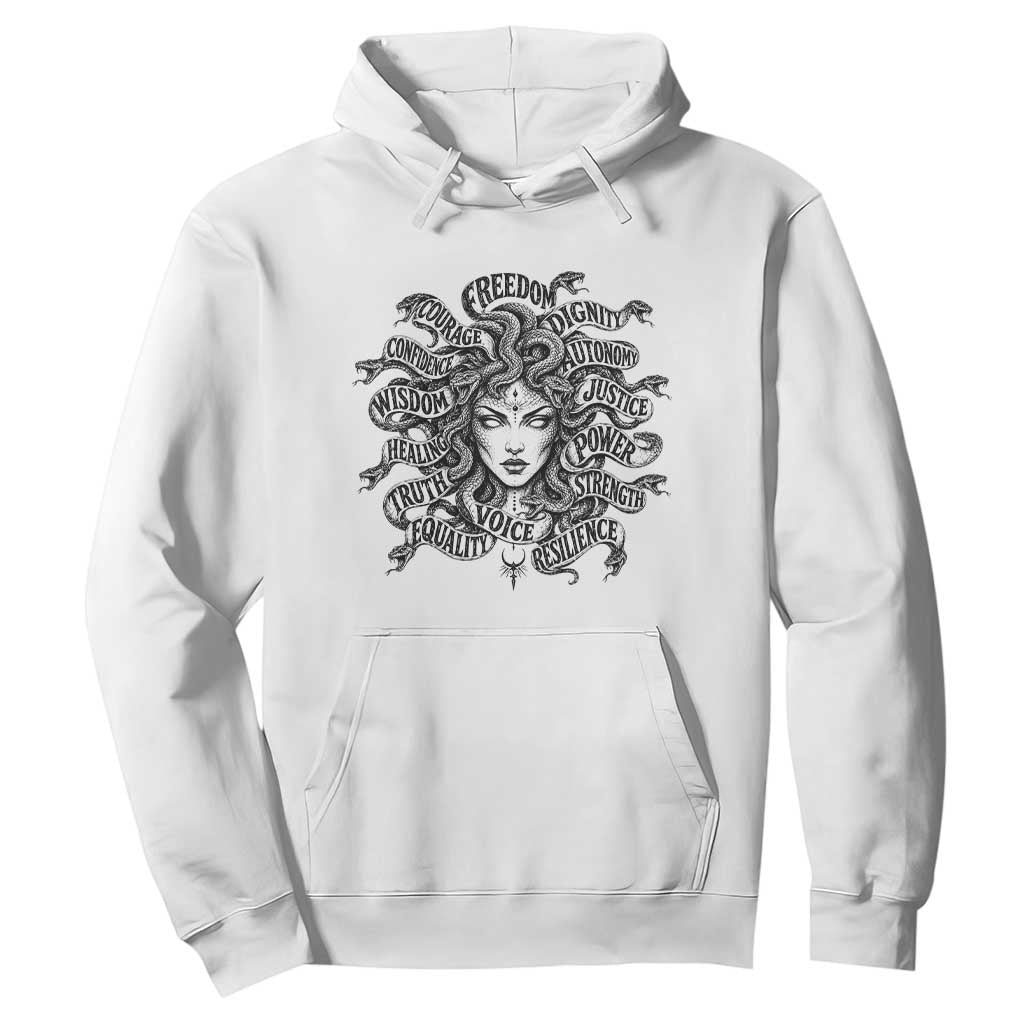 Feminist Medusa Power Snake Wisdom Equality Goth Hoodie