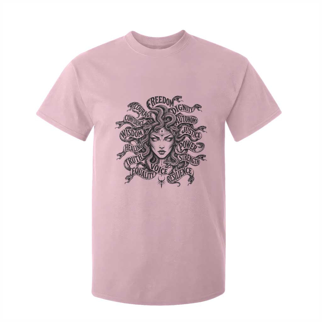 Feminist Medusa Power Snake Wisdom Equality Goth T Shirt For Kid