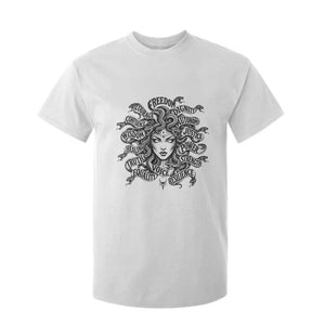 Feminist Medusa Power Snake Wisdom Equality Goth T Shirt For Kid