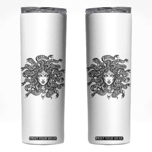 Feminist Medusa Power Snake Wisdom Equality Goth Skinny Tumbler