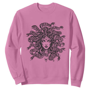 Feminist Medusa Power Snake Wisdom Equality Goth Sweatshirt
