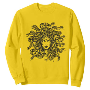 Feminist Medusa Power Snake Wisdom Equality Goth Sweatshirt