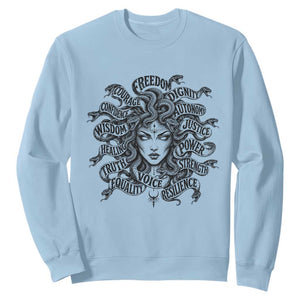 Feminist Medusa Power Snake Wisdom Equality Goth Sweatshirt