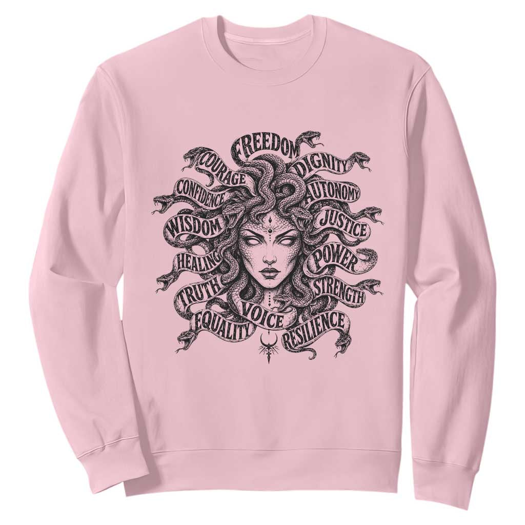 Feminist Medusa Power Snake Wisdom Equality Goth Sweatshirt