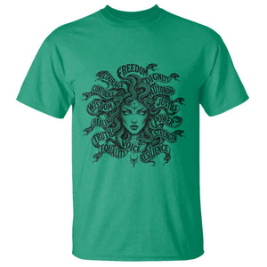 Feminist Medusa Power Snake Wisdom Equality Goth T Shirt