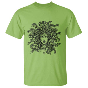 Feminist Medusa Power Snake Wisdom Equality Goth T Shirt