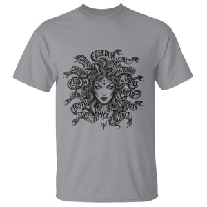Feminist Medusa Power Snake Wisdom Equality Goth T Shirt