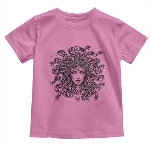 Feminist Medusa Power Snake Wisdom Equality Goth Toddler T Shirt