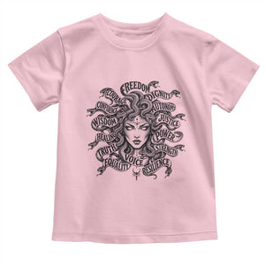 Feminist Medusa Power Snake Wisdom Equality Goth Toddler T Shirt
