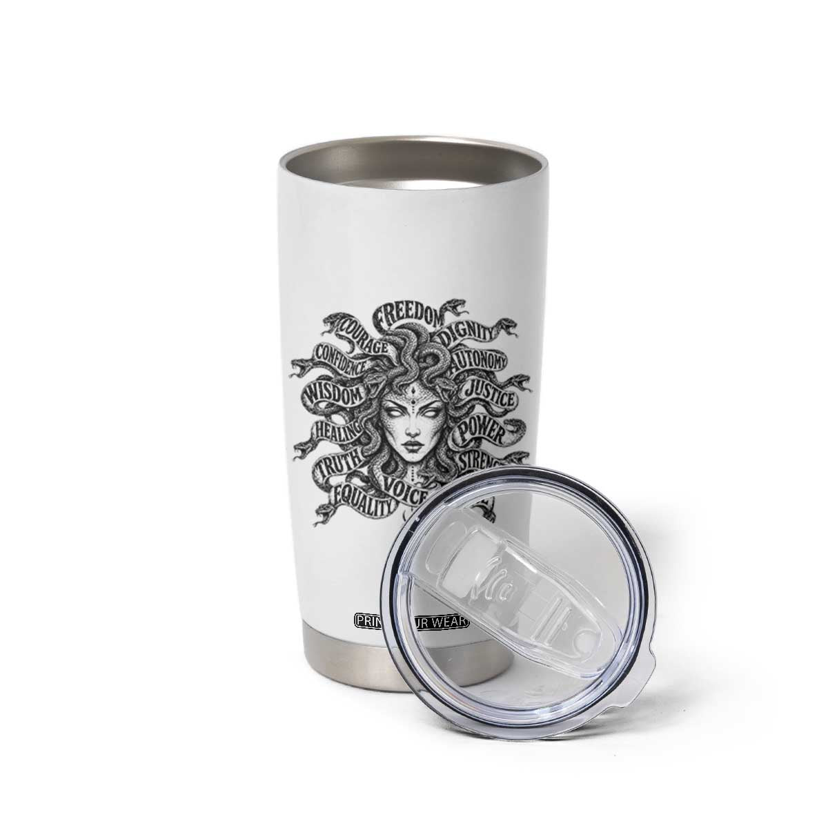 Feminist Medusa Power Snake Wisdom Equality Goth Tumbler Cup