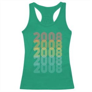 18th Birthday Racerback Tank Top Vintage 2008 Retro 18 Years Old Birthday