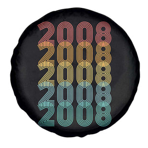 18th Birthday Spare Tire Cover Vintage 2008 Retro 18 Years Old Birthday