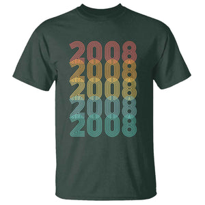 18th Birthday T Shirt Vintage 2008 Retro 18 Years Old Birthday