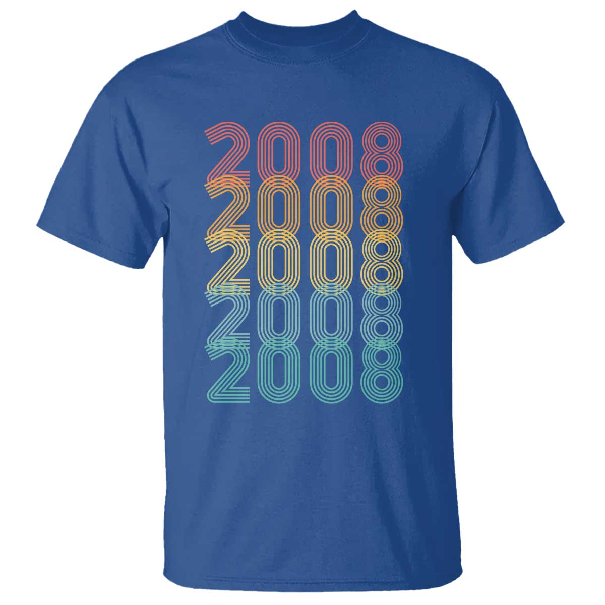 18th Birthday T Shirt Vintage 2008 Retro 18 Years Old Birthday