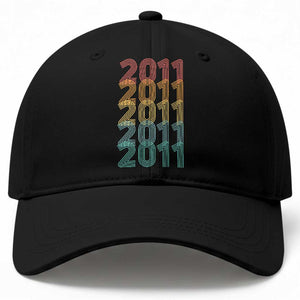 15th Birthday Baseball Cap Vintage 2011 Retro 15 Years Old Birthday