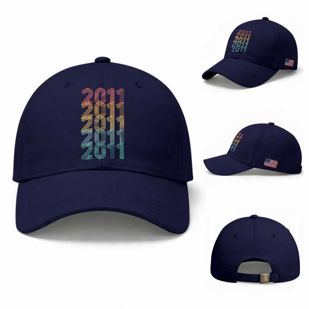15th Birthday Baseball Cap Vintage 2011 Retro 15 Years Old Birthday