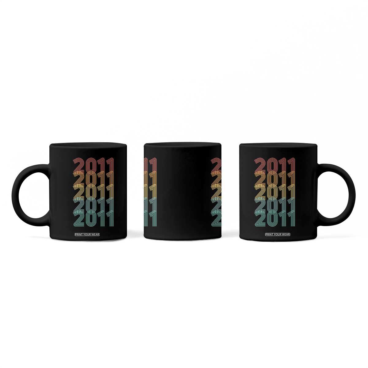 15th Birthday Coffee Mug Vintage 2011 Retro 15 Years Old Birthday