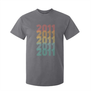 15th Birthday T Shirt For Kid Vintage 2011 Retro 15 Years Old Birthday