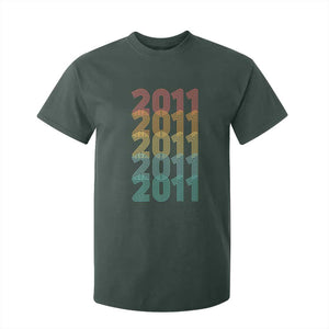 15th Birthday T Shirt For Kid Vintage 2011 Retro 15 Years Old Birthday