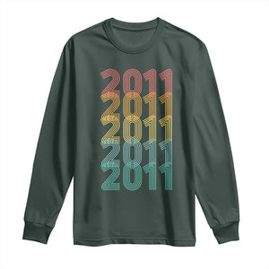 15th Birthday Long Sleeve Shirt Vintage 2011 Retro 15 Years Old Birthday