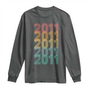 15th Birthday Long Sleeve Shirt Vintage 2011 Retro 15 Years Old Birthday