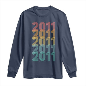 15th Birthday Long Sleeve Shirt Vintage 2011 Retro 15 Years Old Birthday