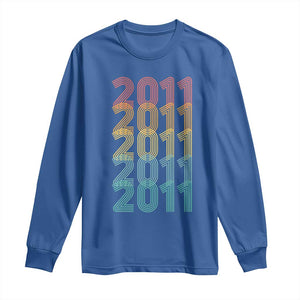 15th Birthday Long Sleeve Shirt Vintage 2011 Retro 15 Years Old Birthday