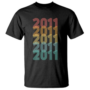 15th Birthday T Shirt Vintage 2011 Retro 15 Years Old Birthday