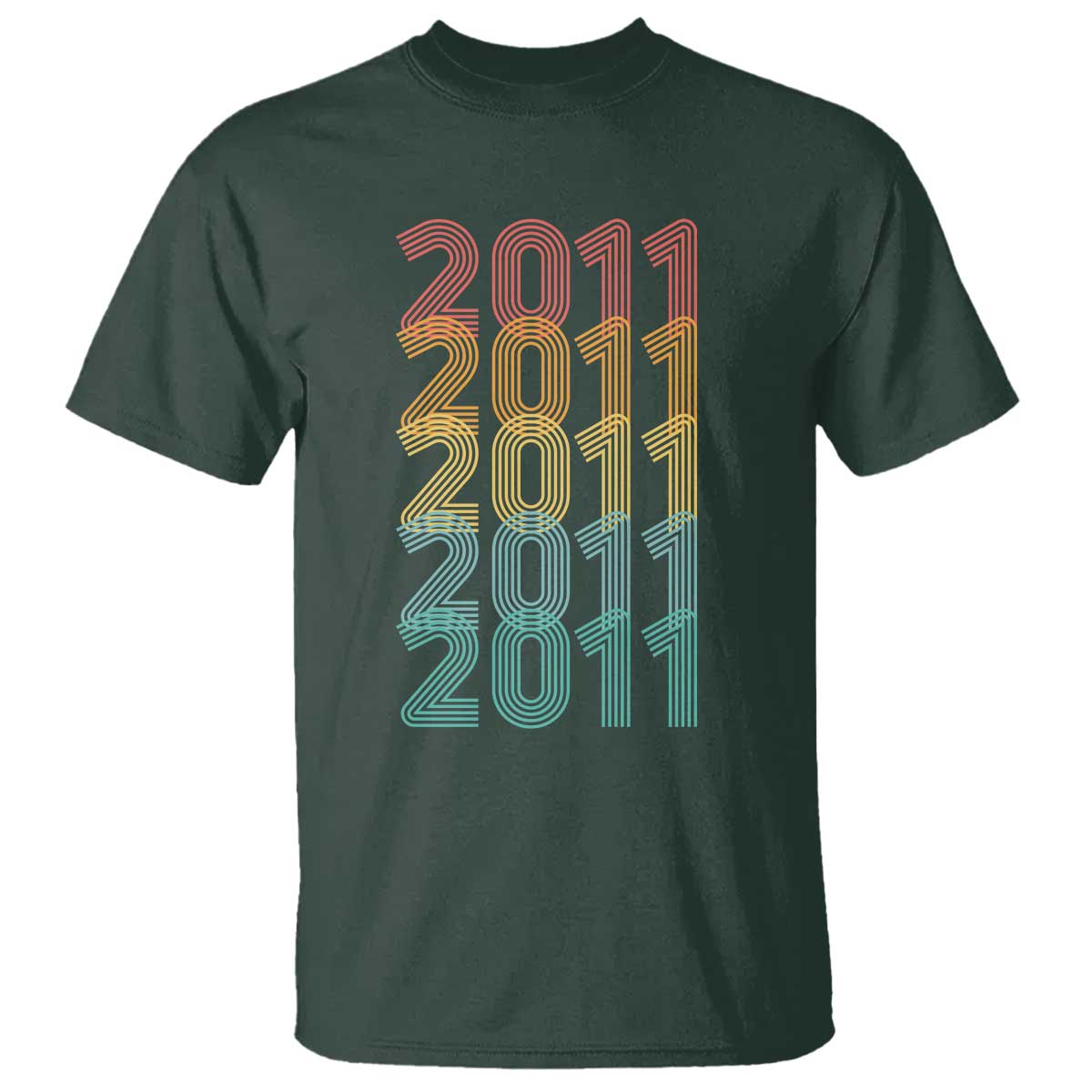 15th Birthday T Shirt Vintage 2011 Retro 15 Years Old Birthday