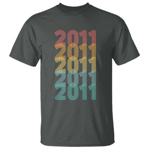 15th Birthday T Shirt Vintage 2011 Retro 15 Years Old Birthday