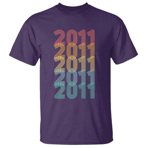 15th Birthday T Shirt Vintage 2011 Retro 15 Years Old Birthday