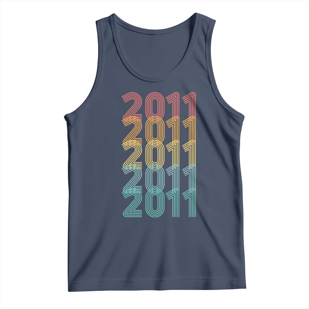 15th Birthday Tank Top Vintage 2011 Retro 15 Years Old Birthday