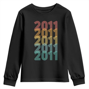 15th Birthday Youth Sweatshirt Vintage 2011 Retro 15 Years Old Birthday